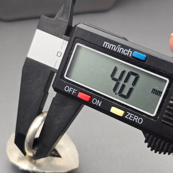 925 Sterling Silver Plated Turritella Agate Ring Size 8 Bezel Setting Bohemian - Picture 9 of 13